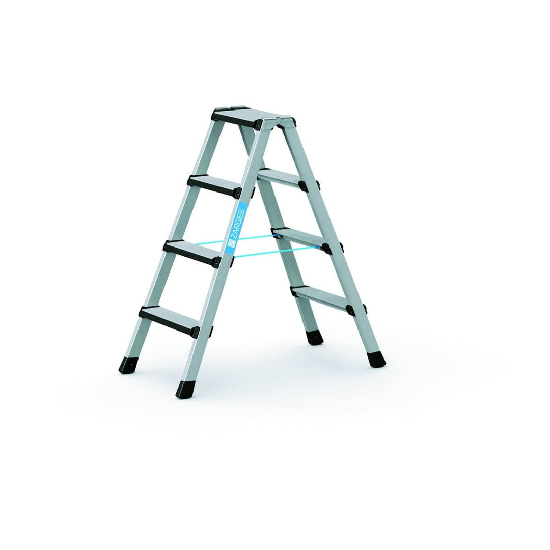 Zarges 41433 Comfortstep B - Stehleiter 2 x 4 Stufen, 2,45 ca. m