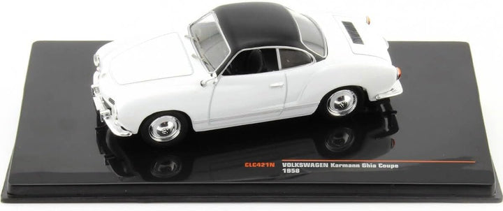 Ixo VW Karmann GHIA Coupe 1962 weiss schwarz Modellauto 1:43 Models