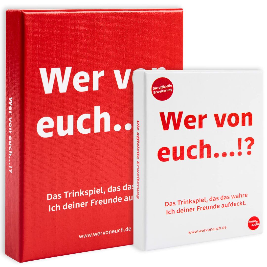 Wer von euch...!?® im Doppelpack - Die Rote und Weisse Edition im Bundle - die Trinkspiele, die das