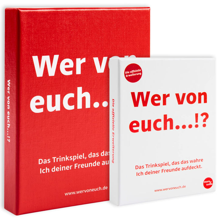 Wer von euch...!?® im Doppelpack - Die Rote und Weisse Edition im Bundle - die Trinkspiele, die das