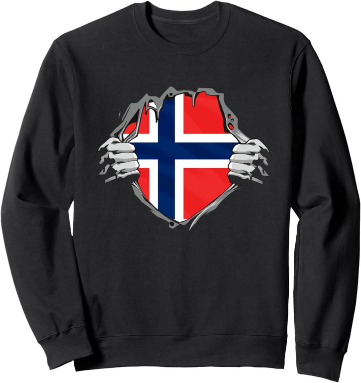 Norwegische Flagge Norwegen Sweatshirt