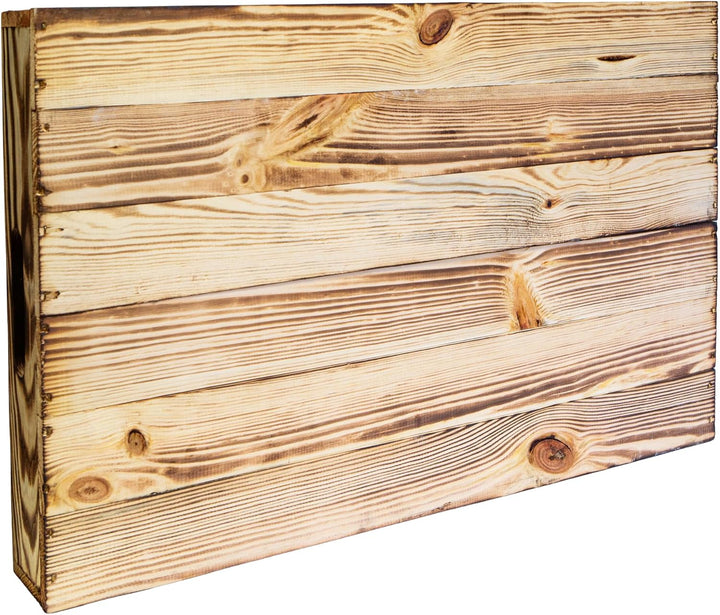 Serviertablett aus Holz 60x40x8cm Holztablett Frühstückstablett Dekotablett Tragetablett Präsentiert