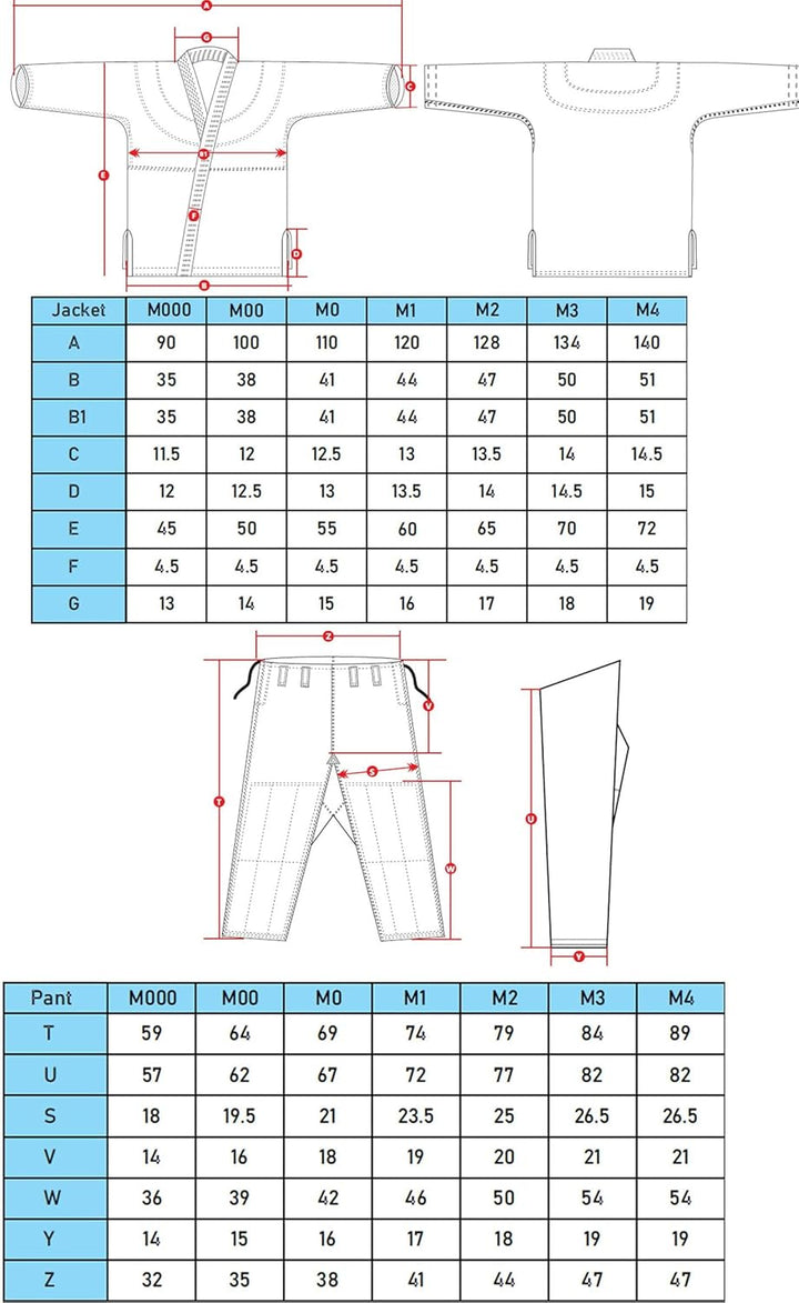 IPPONGEAR Brazilian Jiu Jitsu Kinder/Einsteiger Anzug inkl weissem Gürtel [Pearl-Weave Material I 35