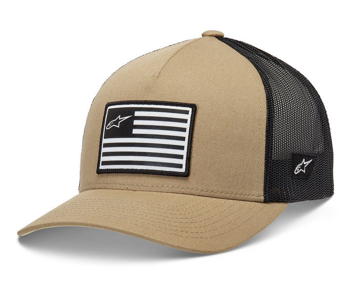 Alpinestars Flag Snapback Hat Baseballkappe Herren Trucker mit hinten Schnappverschluss