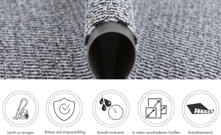 andiamo Fussmatte Easy - Schmutzfangmatte für den Hauseingang - flexibel einsetzbar als Türmatte inn