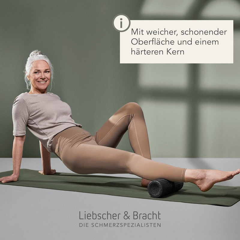 Liebscher & Bracht FAYO Faszienrolle mit Umlaufrille zum Training der Faszien, ideal für Balance- od