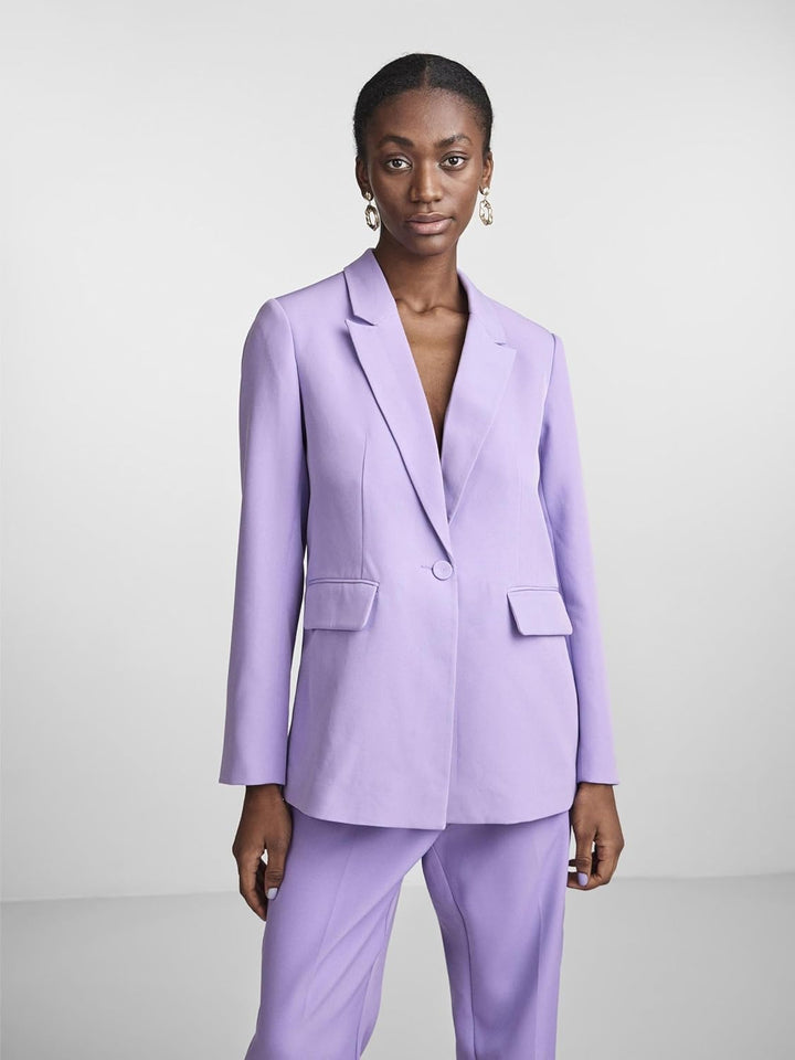 YAS Damen Yasbluris Ls Blazer Noos Blazer S Bougainvillea, S Bougainvillea