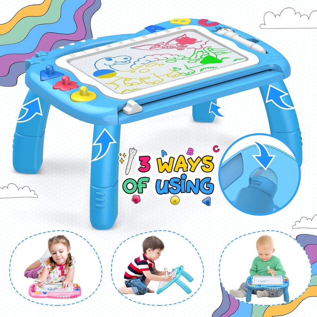 iKidiki Zaubertafel,Spielzeug ab 2 3 Jahre Junge Magnetische Maltafel Geschenk Junge 1-3 Jahre Magne