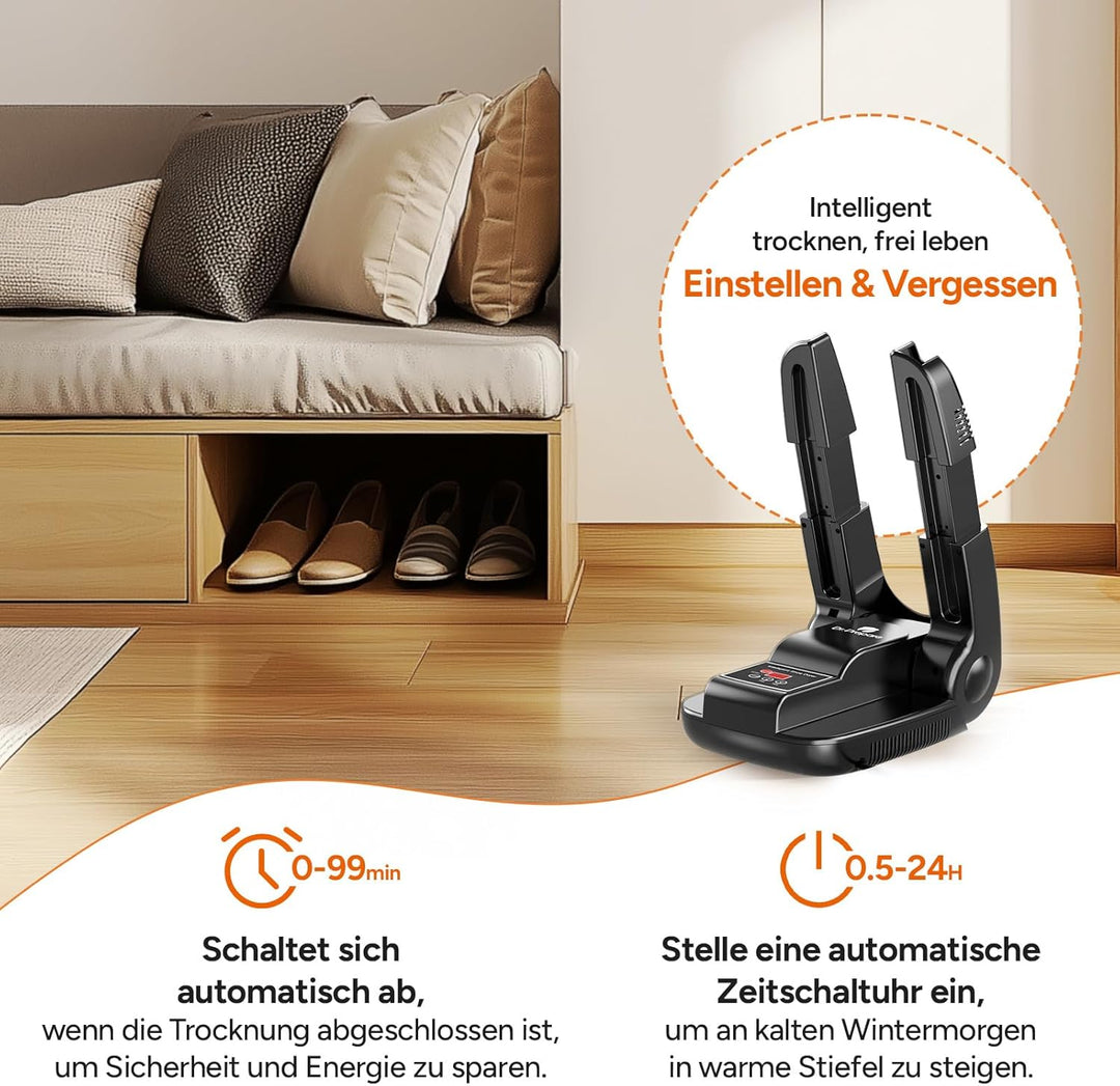 DR.PREPARE Schuhtrockner Elektrisch Fusswärmer Schuhheizung Schuhwärmer Schuhe Stiefeltrockner Hands