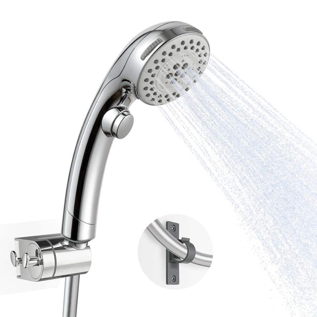 OFFO Wohnmobil Duschkopf mit stoppfunktion, Wassersparend Antikalk Hochdruck Handbrause mit 1,6 m Sc