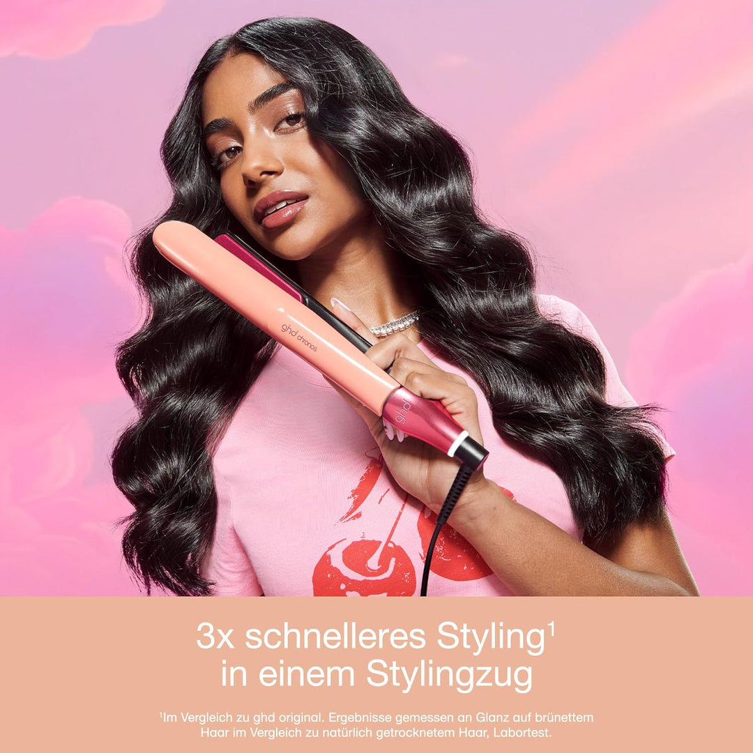 ghd chronos Glätteisen: Fortschrittlichster smarter Styler, für alle Haartypen, 26mm Platten, 3x sch