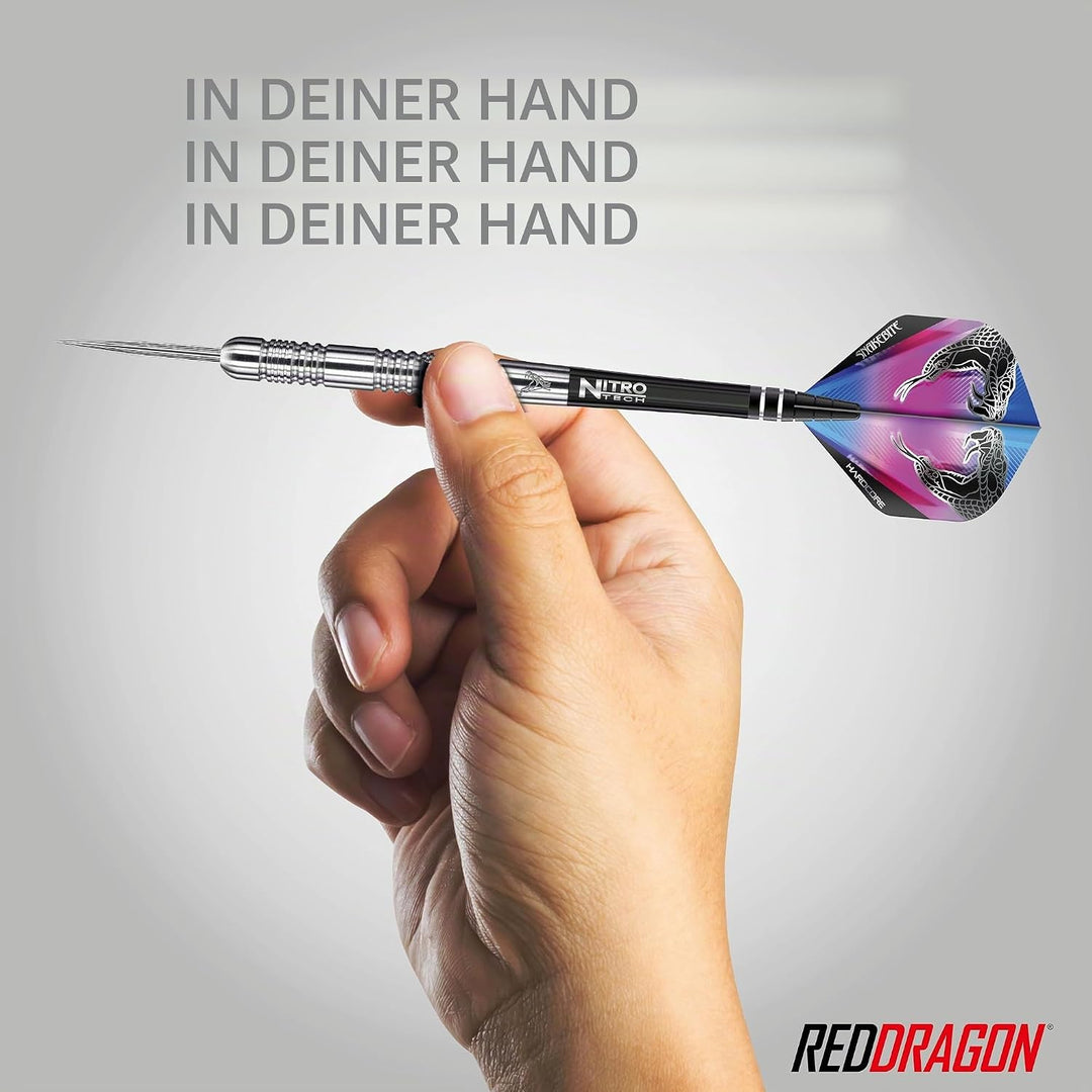 RED DRAGON Peter Wright Snakebite Euro 11: 20g oder 24g Tungsten Darts mit Flights und Schäfte 24.0