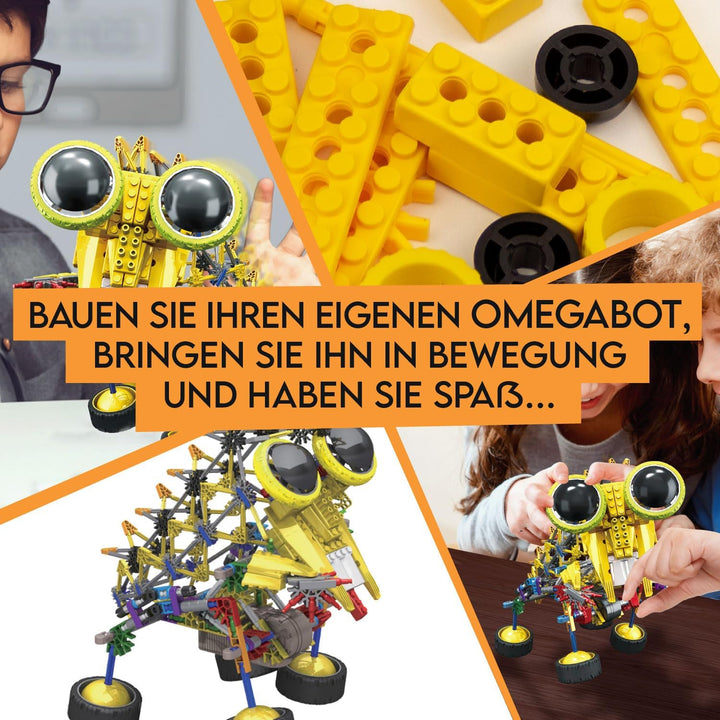 Science4you Robotics Omegabot - Roboterbaukasten für Kinder, Bauen Sie Ihren eigenen laufenden Robot