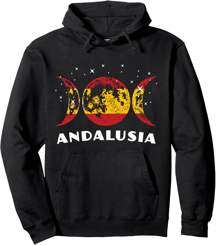 Spanische Flagge Stadt Andalusien Pullover Hoodie