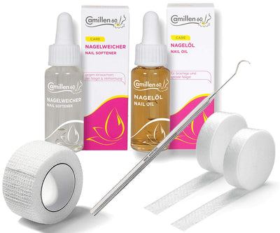 Kosmetex 2x Tamponade, Camillen 60 Nagelweicher u. Nagelöl, 1x Wattehaken, 1x Zehenbinde Zehen-Nagel