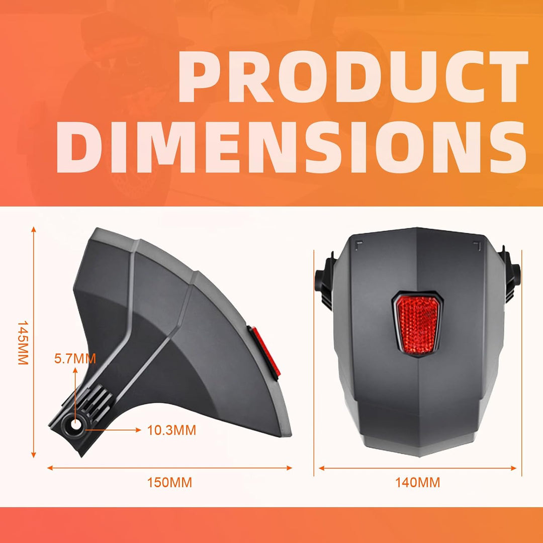 Hinterer Kotflügel mit Reflektoren für Kukirin G2/G4 Elektroroller