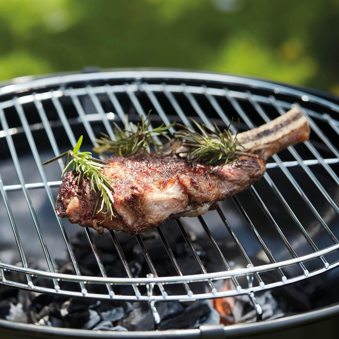 barbecook Edson Grilltonne, feuertonne mit grillplatte, Grillen für 10 Personen, Schwarz, 60x60x90cm