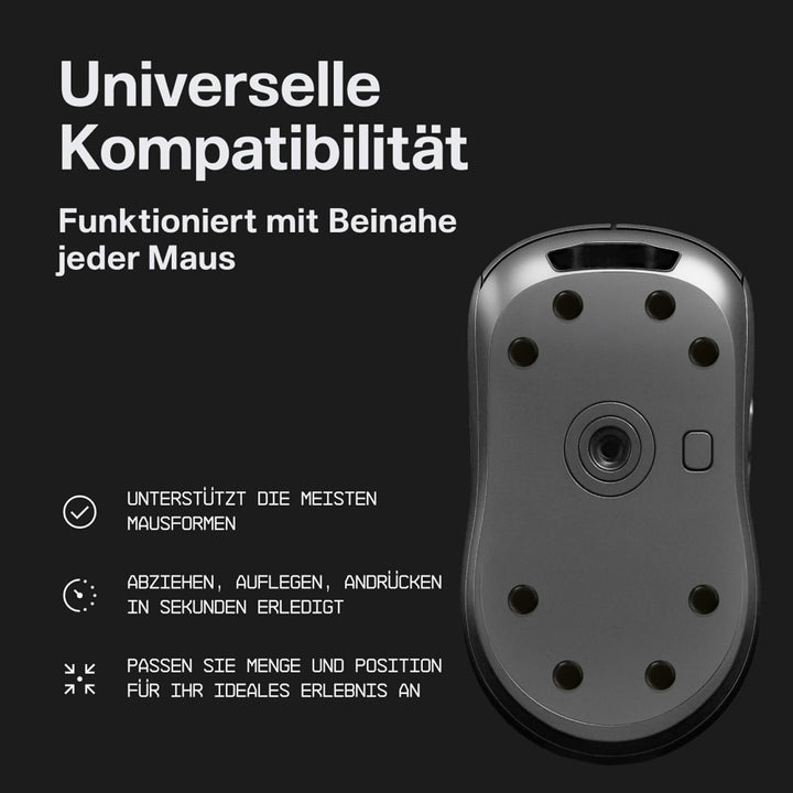 Wallhack PTFE Maus Dot-Skates | Universale Premium Skates für Gaming Mäuse | Ultra-Glattes Gleiten a