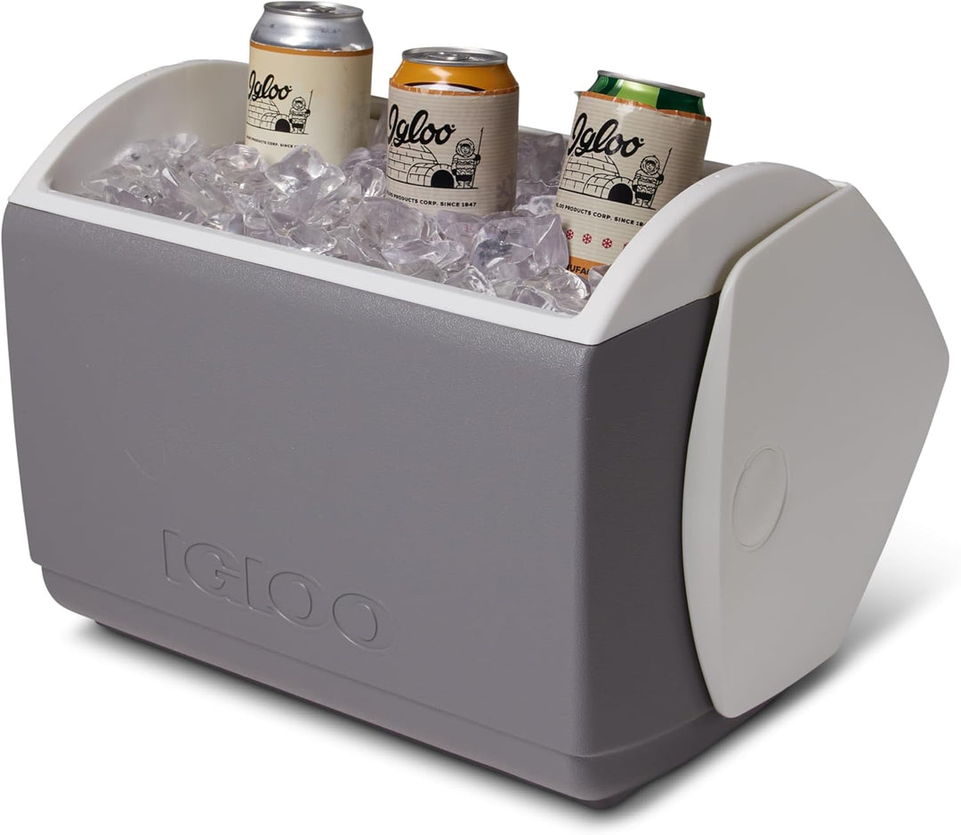 IGLOO - Outdoor Playmate Elite Kühlbox, Rot und Weiss - 15 Liter 15.2 Liter Grau, 15.2 Liter Grau