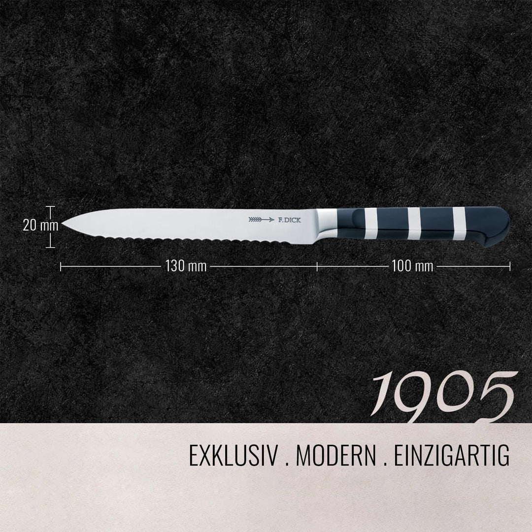 F. DICK Allzweckmesser, Aufschnittmesser, 1905 (Messer mit Klinge 13 cm, X50CrMoV15 Stahl, nichtrost