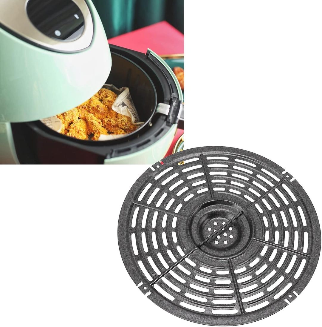 Tissting Air Fryer Liner, 22cm Rund Edelstahl Backpapier Wiederverwendbar Luftfritteuse Liner mit Bü