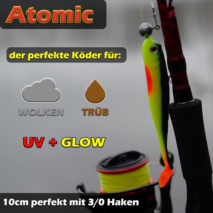 Gummifische 7,5cm 10cm 13cm - Zanderköder Gummifisch Zander Köder Gummifische Set Barschköder Barsch