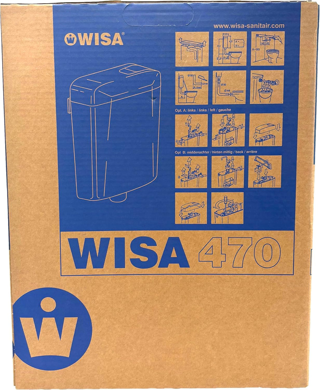 WISA Aufputzspülkasten WISA AP Spülkasten 470 weiss tiefhängend