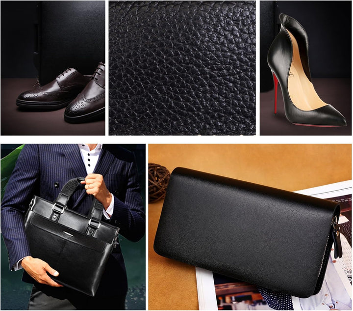 Schuhputz-Set mit einem glatten und eleganten PU Etui, Schuhputz-Reise Set mit Bürste, bestehend aus