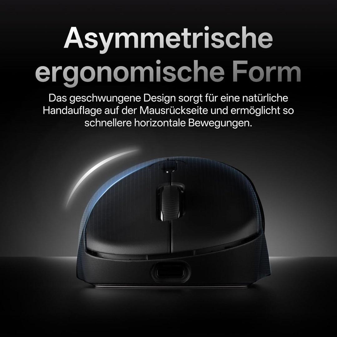 Rapoo VT3 MAX Gen-2 Gaming Maus Kabellose, Echte 8000Hz Abfragerate, 30K DPI, 53g Ultraleicht, 750 S