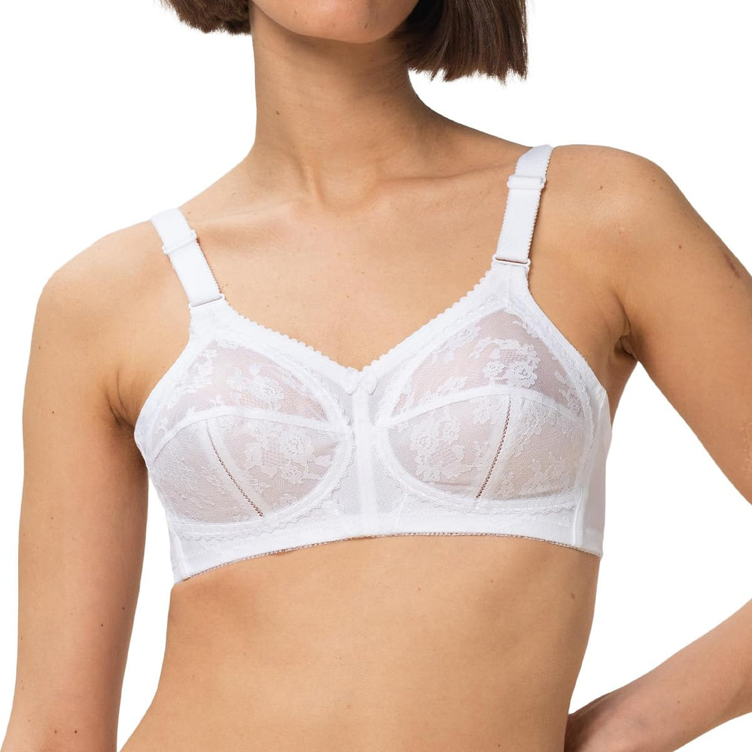 Triumph Damen Doreen X BH ohne Bügel 100C Weiss, 100C Weiss