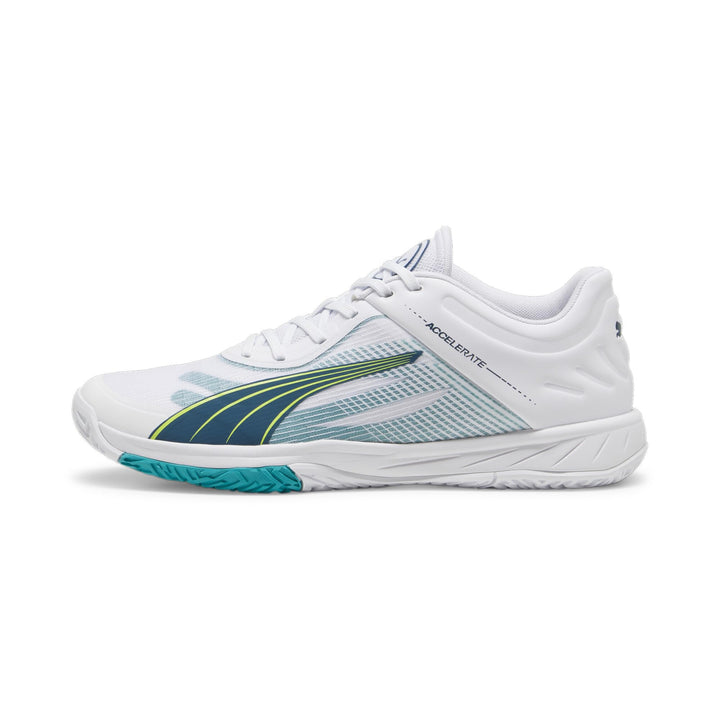 PUMA Beschleunigt Den Turbo Unisex Hallenturnschuh 38 EU Puma White Ocean Tropic Lime Squeeze, 38 EU