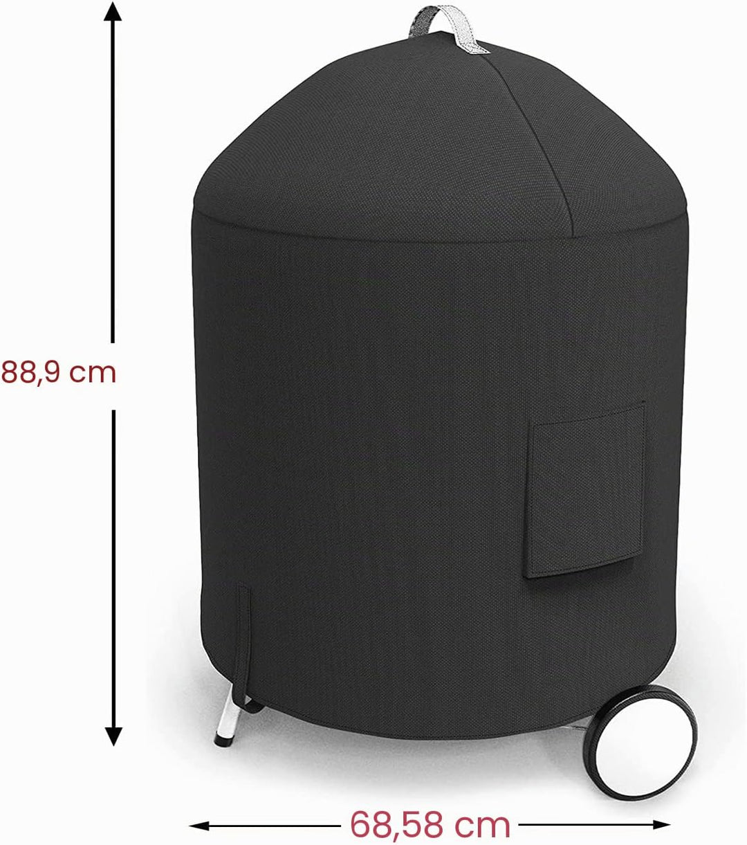 Denmay Grillabdeckung für Weber 57CM Premium Holzkohlegrills, SUNLIFER Holzkohle BBQ Grill, Heavy Du