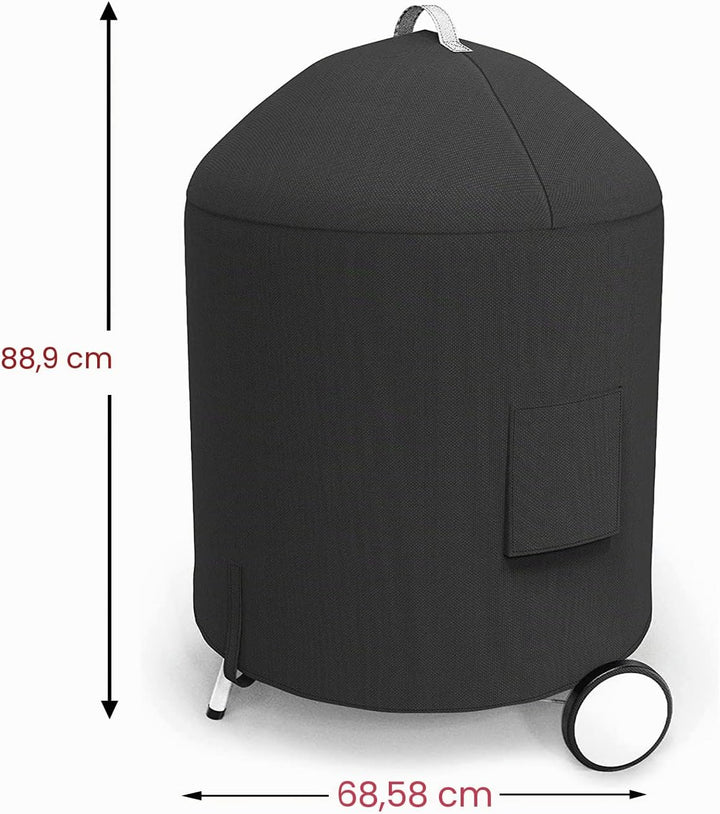 Denmay Grillabdeckung für Weber 57CM Premium Holzkohlegrills, SUNLIFER Holzkohle BBQ Grill, Heavy Du