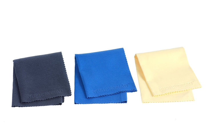 MusicNomad MN203 Microfiber Polishing Cloth - 3 Pack