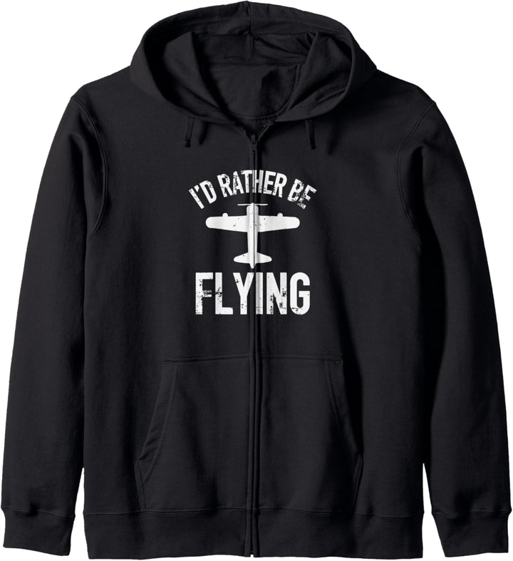 I'd Rather Be Flying Airline Pilot Kapuzenjacke