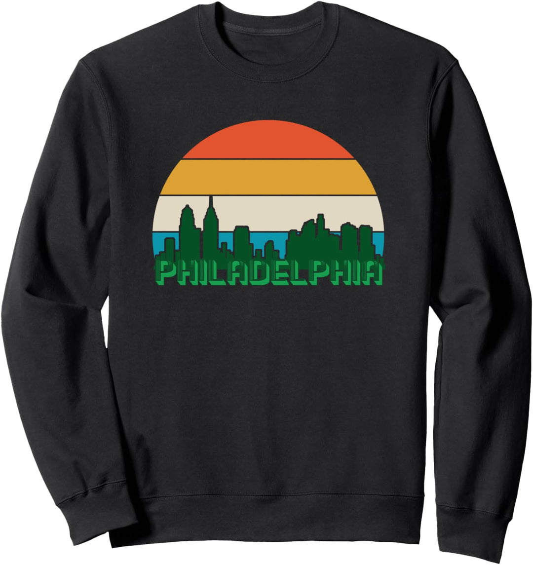 Besuchen Sie Philadelphia Souvenir Art Skyline Von Sweatshirt