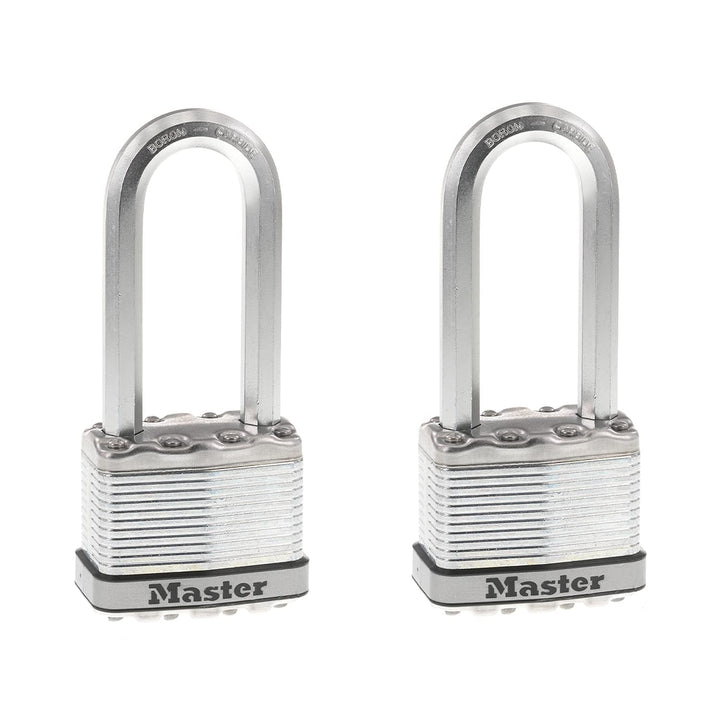 Master Lock M5XTLJ Magnum Vorhängeschloss mit Schlüssel, 2 Stück, gleichschlieÃŸend 2 Pack, Keyed-Al