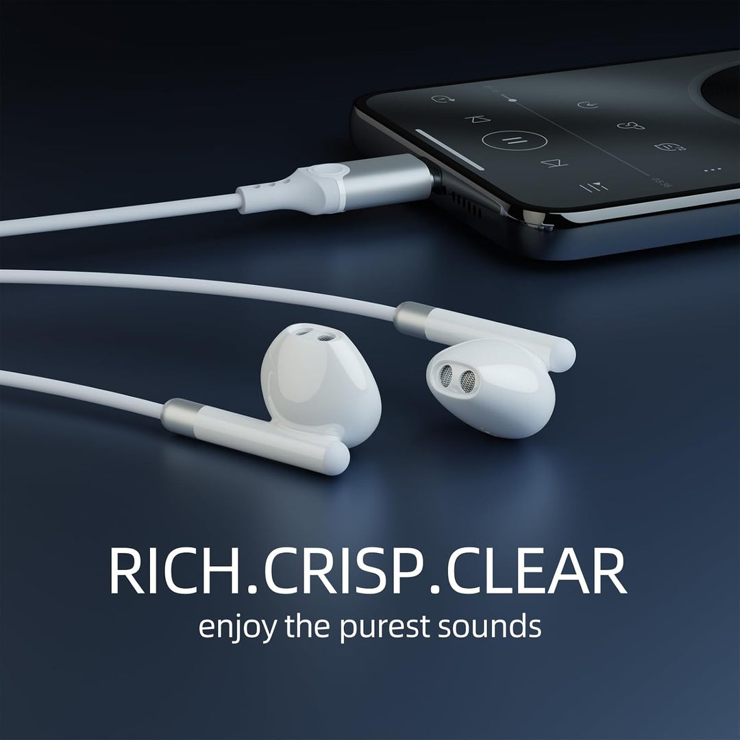 USB C Kopfhörer mit Mikrofon, In-Ear Kopfhörer für Samsung Galaxy S25 S24 S23 Ultra S22 S21 FE A55 A