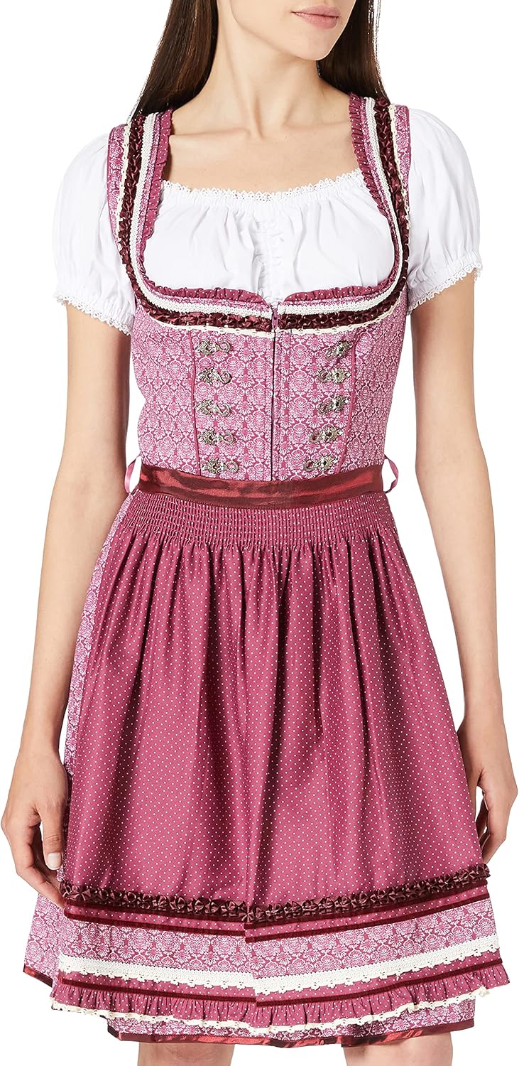 Stockerpoint Damen Angelica Kleid 34 Bordeaux, 34 Bordeaux