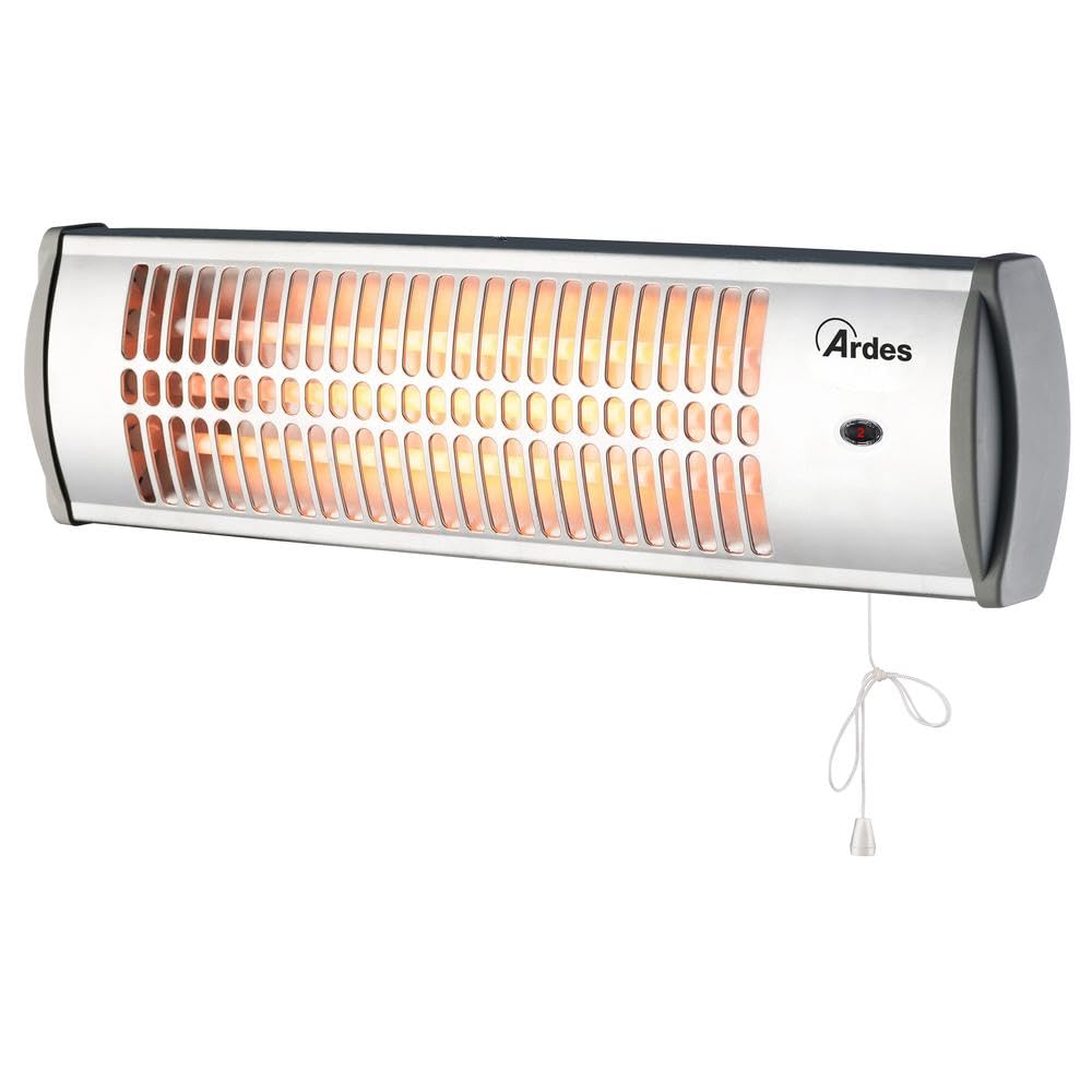 ARDES - AR437B Wand-Quarz-Heizer QUARTZ, Quarz-Heizer für den Innen-/Aussenbereich, Wand-Heizlüfter