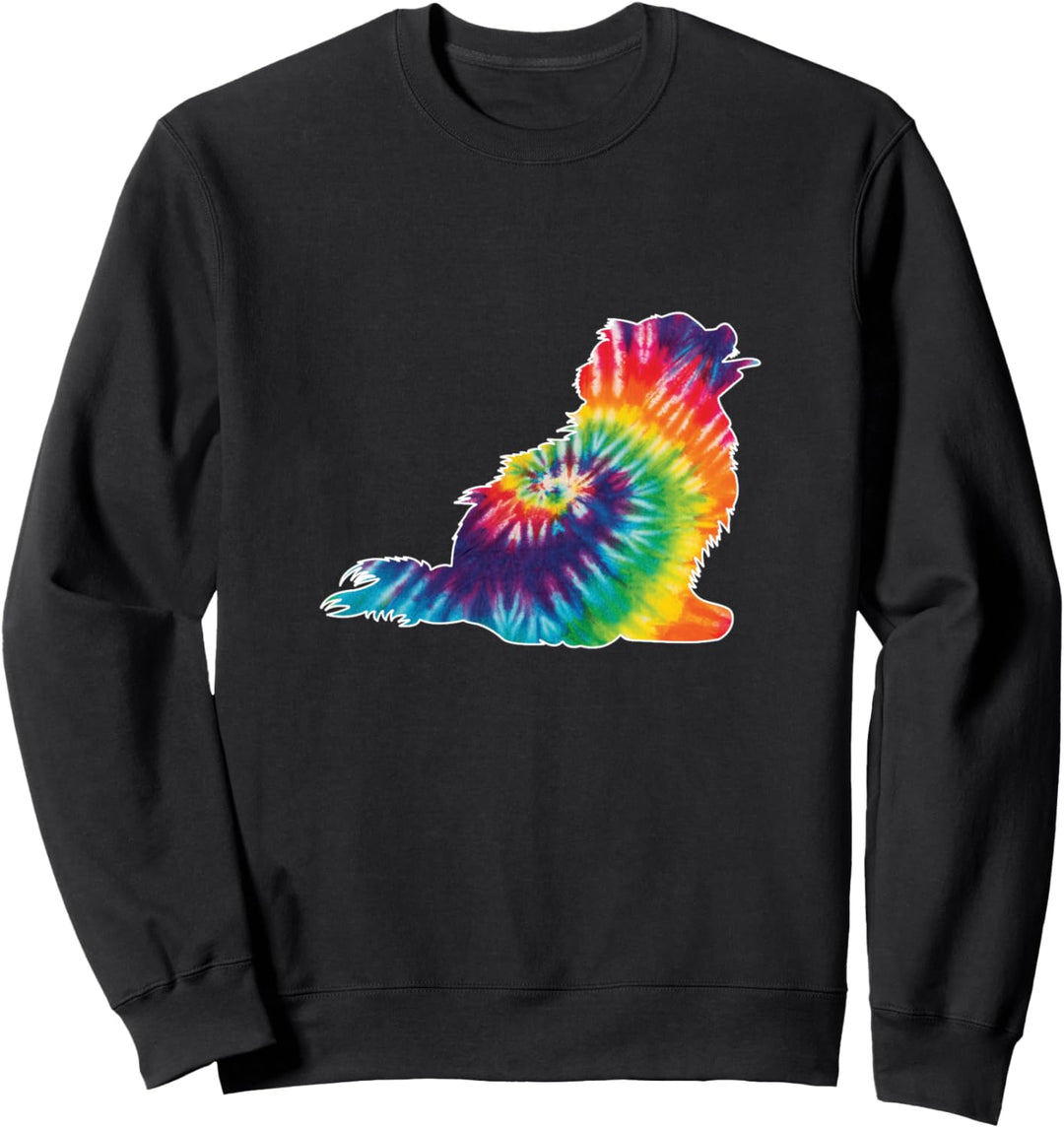 Tie Dye Dog Lover Pomeranian Dog Sweatshirt