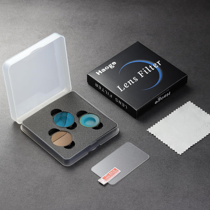 Haoge Objektivfilter-Set für Insta360 GO Ultra, inkl. CPL, Black Diffusion 1/4, ND8 und Displayschut