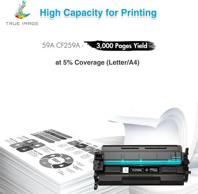 TRUE IMAGE Kompatibel Tonerkartusche als Ersatz für HP 59A CF259A Laserjet Pro M404dn Toner M404dw M