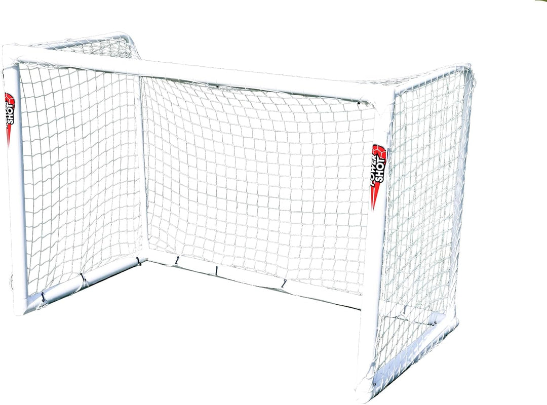 Fussballnetz - 1.8m x 1.2m-Farbe Weiss- Dicke 2 mm