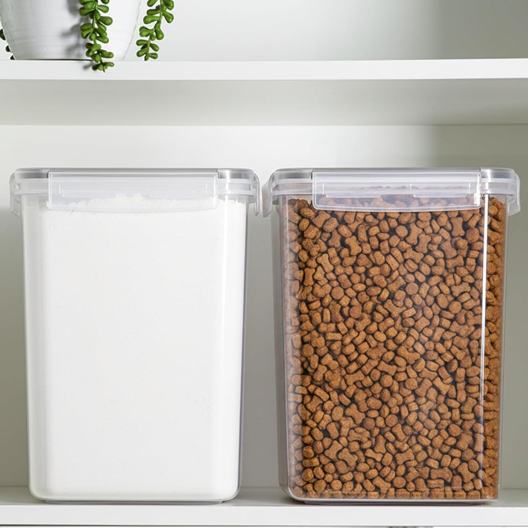 GoMaihe 2er Set XXL Vorratsdosen: 9,5L Grosse Behälter mit Etiketten & Marker | Aufbewahrungsbox Küc