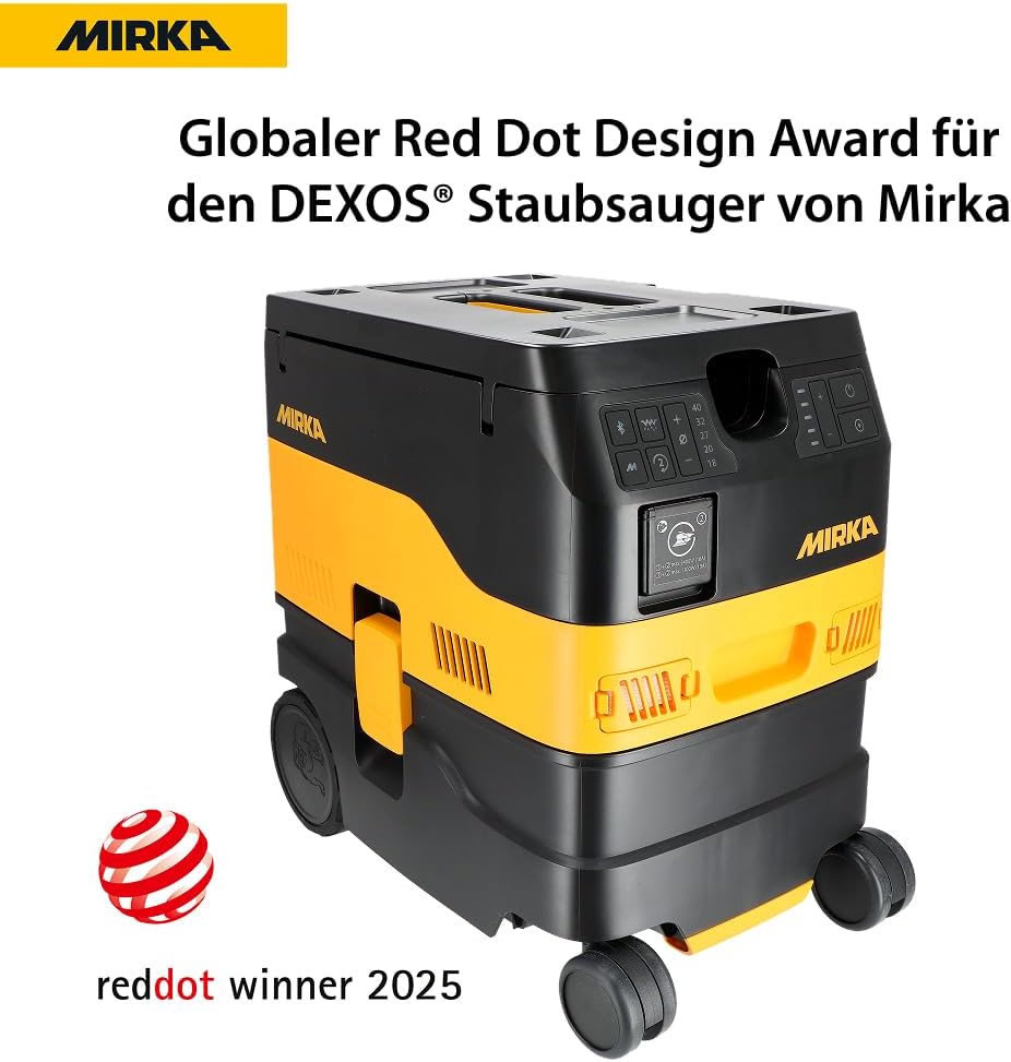 Mirka DEXOS 1217 M AFC/Industriestaubsauger Klasse M / 17L Nass- & Trockensauger/Automatische Filter