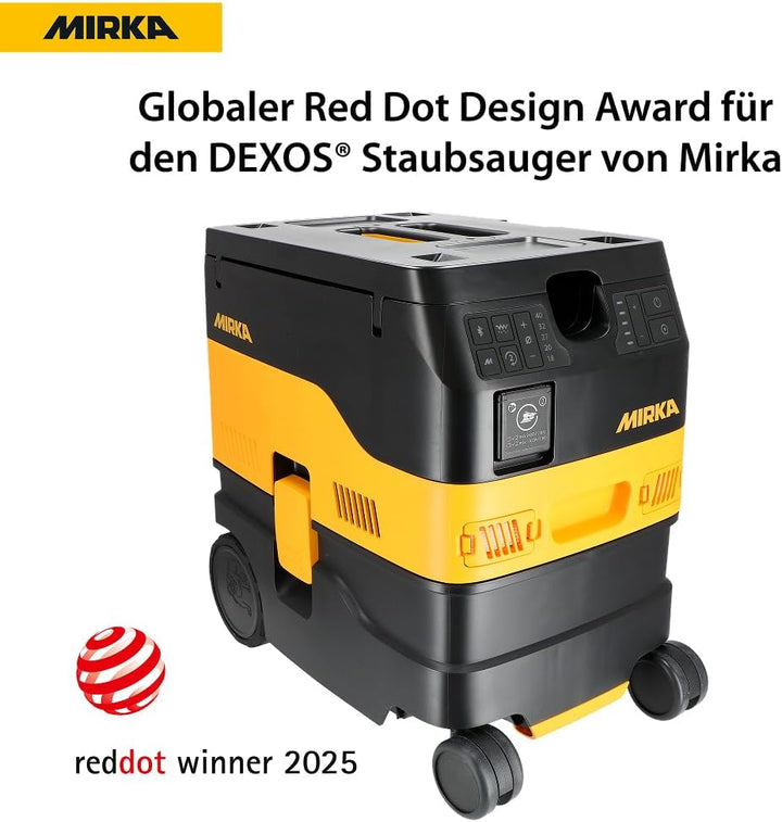 Mirka DEXOS 1217 M AFC/Industriestaubsauger Klasse M / 17L Nass- & Trockensauger/Automatische Filter