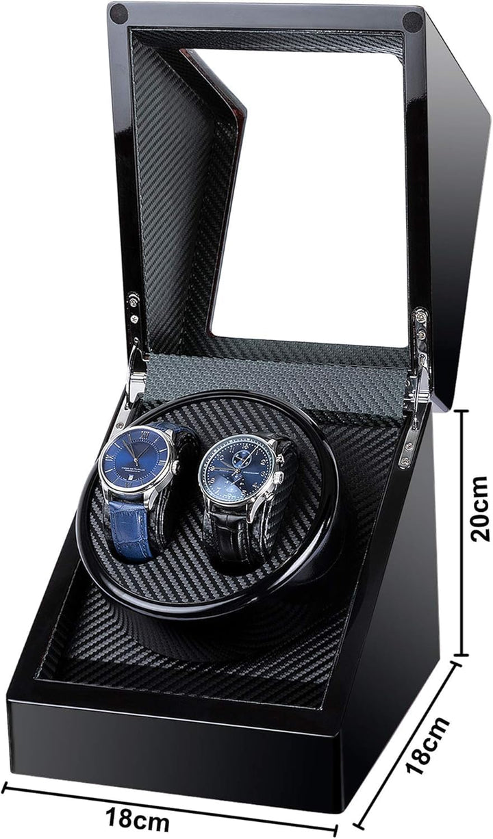Uhrenbeweger fur Automatikuhren 2 Uhren Kalawen Watch Winder Box für alle Automatikuhren Mechanische