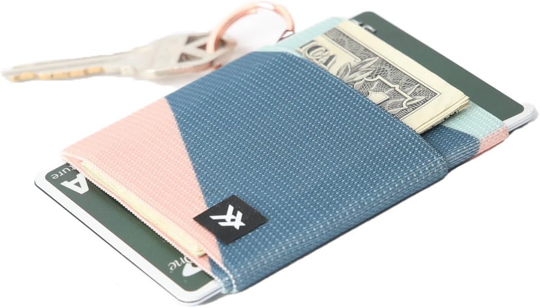 Thread Wallets Schlanke, minimalistische Brieftasche, Kreditkartenetui mit Vordertasche (Einheitsgrö