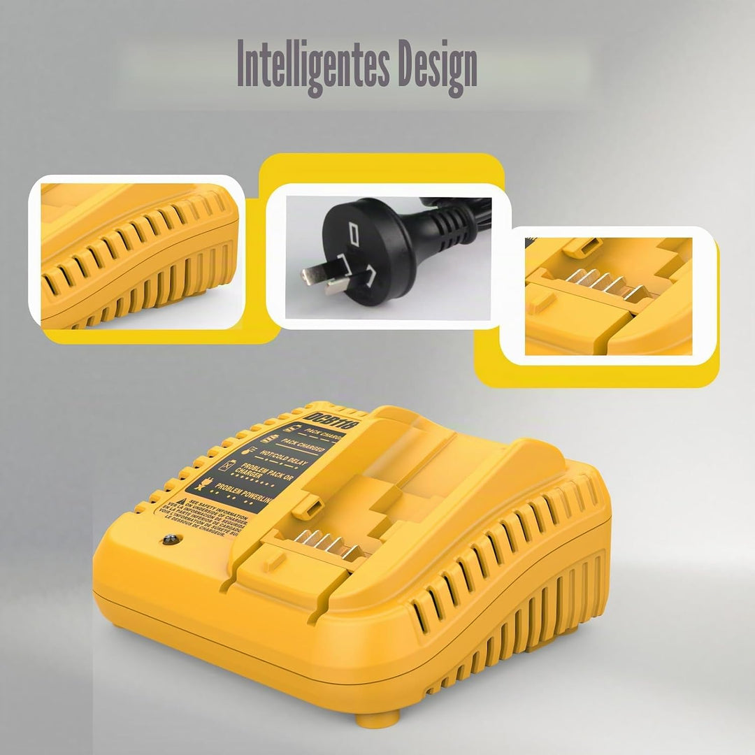 Dewalt-Schnellladegerät, kompatibel mit DCB112, DCB101, DCB105, DCB115, DCB107, passend für DCB120,